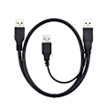 Miniatyrbild 1 av 5: USB 3.0 SuperSpeed Micro USB-kabel för surfplattakompatibilitet, förbättrat strömflöde genom intern PVC-isolering (universell kompatibilitet)
