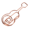 Miniatyrbillede 4 af 8: 20 stk. formet papir klips metal materiale guitar form rose guld lys bærbar søde kontor klips til klassificering