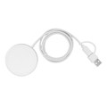 Miniatyrbillede 1 af 5: 3 i 1 Magnetisk Trådløs Oplader Magnetisk Dobbeltsidet Trådløs Oplader Station til IPhone 14 13 12 Serie