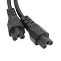 Miniatyrbillede 5 af 8: Splitter-strømstikledning IEC320 C14 han til dobbelt IEC320 C5 hun strømkabel til bærbar computerstrømadapter 100-250V