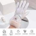 Miniatyrbillede 4 af 5: Damehandsker Vinter Touch Screen Tekstning Telefon Vindtætte Handsker