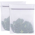 Miniatyrbilde 1 av 5: Ekstra Stor Mesh Vaskesekk, 2-pakning Glidelås Polyester Delikat Vaskesekk, Vaskemaskin og Tørketrommel Sikker Klær Vaskesekk for Frakk, Genser, Seng