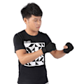 Miniatyrbillede 3 af 5: 1 par elastiske håndbindsbandager Punching Handwrap Protector til boksning Muay Thai (sort, 2,5 m)