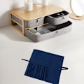 Miniatyrbillede 5 af 5: Makeup børste opbevaringspose, bærbar skønhedsværktøjspose, rullepose, makeup opbevaringspose