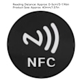 Miniatyrbilde 6 av 8: 20 stk. NFC-klistremerker, kompakte, bærbare, forstyrrelsesbestandige, omskrivbare CUID NFC-klistremerker for NFC-aktiverte enheter, svart