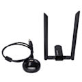 Miniatyrbilde 2 av 5: Trådløst nettverkskort 1200 Mbps lang rekkevidde Dual Band trådløs USB WiFi-adapter for PC Desktop