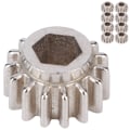 Miniatyrbilde 2 av 6: OpenGear gitarmekanikk gir hex låsing universelle monteringspinner musikkinstrumentverktøy (sølv 12 stk)