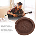 Miniatyrbild 8 av 8: Gitarr ljudhålsskydd silikon dammtät kompakt bärbar mjuk ljudhålskydd för gitarrist brun