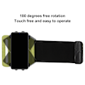 Miniatyrbillede 7 af 8: Telefon armbåndsholder 360 graders roterbar armbånd telefon etui til IPhone 13 Pro Max til løbesport grøn S