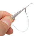 Miniatyrbillede 4 af 8: 12 stk. Sutureringstråd til øvelse, individuel pakke, nylon sutureringstrådssæt med buet nål 4/0