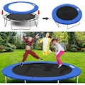 Miniatyrbild 3 av 5: UV-Resistent Fjäderskydd, Trampolinskyddsmatta med EPE-skum, Bekväm Säkerhetsvaddering, Inget Hål för Stolpe, Blå, 305 cm