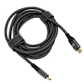 Miniatyrbild 2 av 5: USB C till USB C-kabel PD3.1 240W Snabbladdning 6,6ft 480Mbps E Mark2.0 Chip Universell Hane till Hane USB C Förlängningskabel
