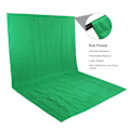 Pikkukuva 7 / 8: 3x6m Valokuvaustausta Vihreä Tausta Chromakey Taustakangas Valokuvastudio Video