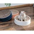 Miniatyrbild 2 av 5: Kattklösbräda & Lounge med Dubbla Funktioner, Högkvalitativ Korrugerad Lounge Kattsäng för Inom- och Utomhusbruk
