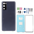 Miniatyrbillede 1 af 5: Udskiftning af bagcover glas front ydre linse glas skærm med forudinstalleret cam ramme tape til Galaxy FE 5G G781