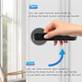Miniatyrbild 7 av 8: Smart Lås Säkerhet Fingeravtryck Kombination Dörrlås Biometrisk Dörrknopp för Hem Lägenhet