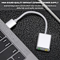Miniatyrbillede 5 af 8: Ekstern USB 2.0 lydkort 3D Virtual 7.1 kanal lydadapter 3,5 mm til telefon PC bærbar computer