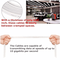 Miniatyrbild 1 av 3: 0,5 m 1,5 m 2 m 3 m 5 m 10 m 15 m 20 m Ethernet-kabel Hög hastighet RJ45 CAT6 Platt Ethernet Nätverks-LAN-kabel UTP Patch Router Dator Kablar