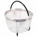 Miniatyrbilde 1 av 5: Dampkurv i rustfritt stål for Instant Pot, med silikon