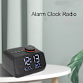 Miniatyrbild 4 av 5: Växande väckarklocka radio LED digital väckarklocka med FM-radio musik temperatur fuktighet display för hem sovrum skrivbord kontor