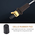 Pikkukuva 6 / 8: 4 kpl musta kumi kärki sellolle Endpin NOn Slip Cap Instrument Protector