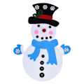 Miniatyrbild 7 av 7: DIY Filt Snögubbe Dekoration, Mjukt Giftfritt Material För Säker Lek, Interaktivt Snögubbe Pysselset Med Flera Stilaccessoarer, Pedagogisk