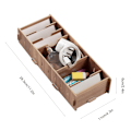 Miniatyrbillede 4 af 5: Innovativ visitkort opbevaringsboks kontor skrivebord opbevaringsboks arrangør
