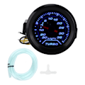 Miniatyrbillede 1 af 5: 12V Turbo Boost Trykmåler 52mm/2in 35PSI Digital Display Blå Rød LED Modifikation Universal