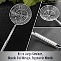 Miniatyrbild 3 av 8: Spindel Sil med Ergonomisk Design, Högkvalitativt Rostfritt Stål Säkerställer Lång Livslängd, Långt Handtag Ger Värmeskydd, Nonstick-yta