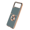 Miniatyrbild 4 av 5: Smarttelefon skyddande fodral bil magnetisk telefonfodral med 360 graders rotation finger loop stativ för Z Flip 3