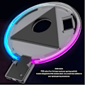Miniatyrbilde 8 av 8: Digital RGB LED-base for PS5 vertikal stativ - 4 fargemoduser - Robust og slank RGB LED-konsollstativ for PS5
