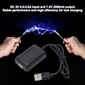 Miniatyrbillede 7 af 8: RC USB-opladerkabel DC 7.4V 2000mA Output Fuld beskyttelse til WLtoys 144001 104001 Fjernbetjening Bil