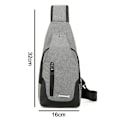 Miniatyrbillede 5 af 5: 1 stk. Kompakt Crossbody Rygsæk og Dagstaske Multifunktionel Brysttaske