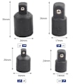 Miniatyrbilde 3 av 5: 4 stk. Soppadaptersett 1/2\", 3/8\", 1/4\" Soppnøkkeladaptere