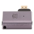 Miniatyrbild 5 av 5: D-formad konverter 8K rätvinklig Minihane till High Definition Multimedia Interface Honadapter