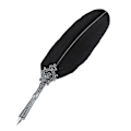 Miniatyrbilde 5 av 5: Retro Quill Alloy Fjær Skrive med Penn Nibs Gaveeske Quill Sett med Blekkflaske Svart