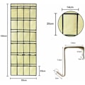 Miniatyrbild 2 av 5: Utrymmesbesparande Organizer, Skoförvaring för Dörren med Justerbara Krokar, Slitstarka Meshfickor och Andningsbart Non-Woven Material för Multifunktion