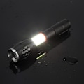 Miniatyrbild 5 av 5: Bärbar T6 + COB LED ficklampa liten vattentät teleskopisk zoom Pe