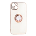 Miniatyrbilde 1 av 5: Mobiltelefondeksel for iPhone 13 med rosegullfarget glitterbelagt ringstativ, ultrafleksibelt TPU-beskyttelsesdeksel