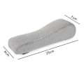 Miniatyrbilde 5 av 5: 1 par Memory Foam Armlene Kontorstol Armleneputer og Hevede Skrå Armlener - Universelle Putetrekk for Armlener og Albueavlastning grey