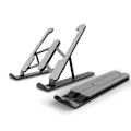 Miniatyrbild 1 av 7: Högkvalitativt Laptopställ i Aluminiumlegering, Justerbart Laptopstativ för 10-15,6\" Laptops och Surfplattor, Ergonomisk Design med Halkfri Silikonplatta och