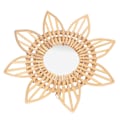 Miniatyrbilde 4 av 5: Rattan Innovativ Kunstdekorasjon Sminke Speil Retro Dressing Bad Vegg Hengende Speil