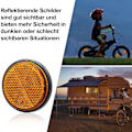 Miniatyrbild 5 av 8: Reflekterande Varningsanordningar, EU E-Märkt Rund Reflektor med Enkel Installation för Släpvagnar Lastbilar Traktorer Flakvagnar Husvagnar Bilsläp
