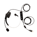 Miniatyrbillede 2 af 8: USB Business Headset Støjreduktion Enkeltsidet Øretelefon Understøtter Opkald Højttaler Volumenjustering Mikrofon Lydløs