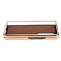 Miniatyrbillede 4 af 8: Telefon Etui Beskyttende Cover til Samsung Galaxy Z Fold 4 Nano Plating Ægte Læder Ridsefast Sort