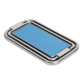 Miniatyrbilde 4 av 5: Finger Ring Mobiltelefon Holder Stativ 360° Rotasjon Metall Ring Spenne MultiAngle Håndgrep(Sølv )
