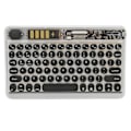 Miniatyrbild 2 av 5: Trådlöst Bluetooth-tangentbord med färgglad bakgrundsbelysning, cool 10 tum, uppladdningsbart för telefon, bärbar dator och surfplatta
