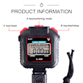 Miniatyrbild 3 av 5: Stoppur med tid- och datumvisning, digital timer för tränare, atleter & domare med vattentät design