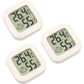 Miniatyrbild 1 av 5: 3-delad digital inomhus termometer hygrometer fuktighet temperatur LCD-display Bluetooth-sensor trådlös termometer för hem, kontor, digital