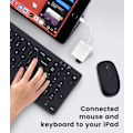 Miniatyrbild 6 av 7: iPhone iPad OTG-adapter, Lightning till USB-omvandlare med Plug and Play & Laddningsport, USB-minne & Kortläsarkompatibilitet Midi